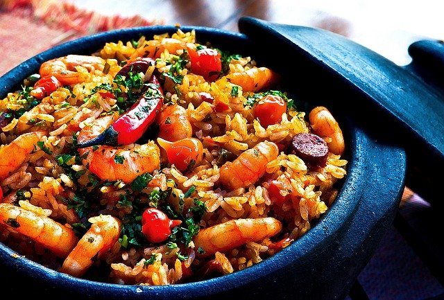 Arroz con camarones